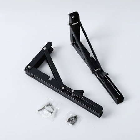 2 stk. sammenklappelige hyldebeslag 400mm, sammenklappelige beslag sammenklappelig konsolbeslag