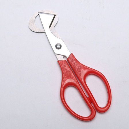 2kpl Viiriäismuna Sakset Egg Topper Cutter PUNAINEN