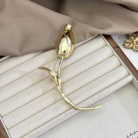 Nischad high-end ljuskänslig oregelbunden brosch dubbelanvändningsbrosch legering glansig personlig klädtillbehör