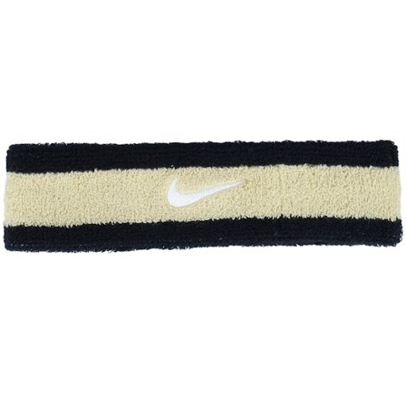 Nike - Beige - headband - Beanie - Swoosh Headband 055 Black/Team Gold/White Headband - Hatstore