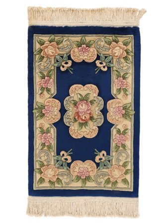 Medalionowy Mały Chińskie 90 Line Dywan 60X91 Wełna