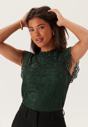 Pieces-Pcolline SL Lace Top-XL