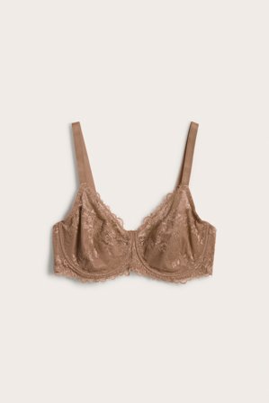 Kappahl | Ovadderad bygel-bh i spets | Beige