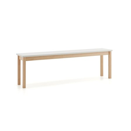 Bench seat ZET, 1800x440 mm, white