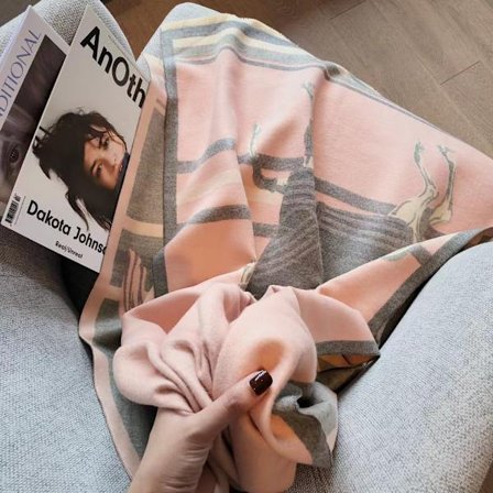 Iso H -huivi, malesialainen naisten talvinen lämmin pitkä paksu huivi