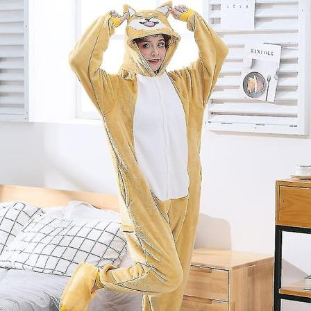 Corgi Kigurumi Vuxna Husky Dam Herr Anime Pyjamas Flanell Hund Onsie Hemkläder En-delad Jumpsuit #calu-Perfet women pajamas M