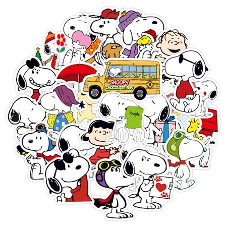 #50 Snoopy-piirrettyjä tarroja Graffiti-tarroja#