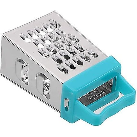 Mini 4-puolinen raastin käsikäyttöinen hedelmä- ja vihannesraastin sininen