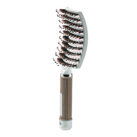 Yuaia Haircare Curved Paddel Brush Hvid, Hår, Hårbørster, Øvrige