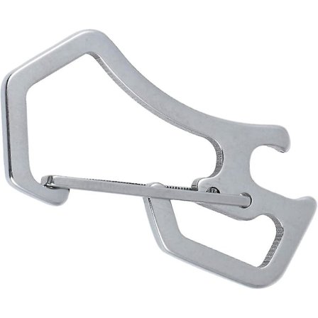Snap-on Rustfrit Stål Hængende Spænde Flaskeåbner Udendørs (sølv) (1 stk)