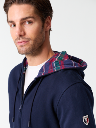 MATCH - Zachary hettejakke - Jean Paul - Str. M - Herre - Gensere & Cardigans - Blå - 100% Bomull - økologisk