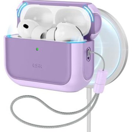 AirPods Pro 3 ESR Orbit HaloLock MagSafe-fodral - Lila