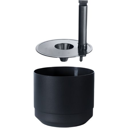 Kruka m långtidsbevattn. ø 17 cm Svart Paulina Orthex