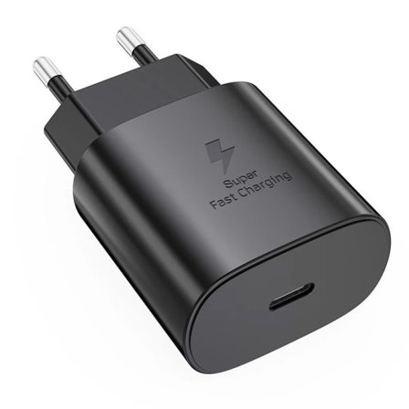 Oplader kompatibel med Samsung - Hurtigoplader 25W USB-C - Adapter+Kabel 2m Sort 1-Pak Samsung_max