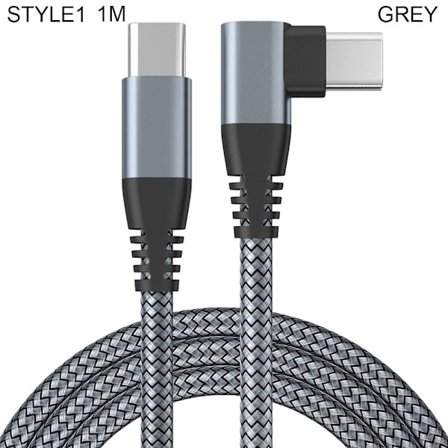 USB C till USB C-sladd Kabel GRÅ 1MSTYLE1 STYLE1