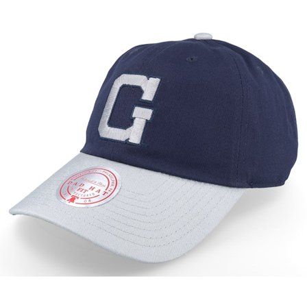 Mitchell & Ness - Azul unconstructed Gorra - Georgetown Hoyas Team 2 Tone 2.0 Navy/Grey Dad Cap @ Hatstore