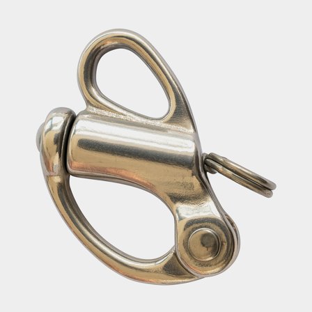 Gancio per scotte NOCK Essentials, 22 mm / 16 mm, 96 mm, acciaio inox, occhio fisso