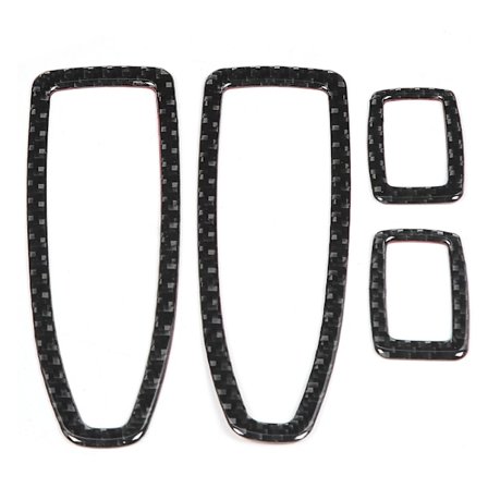 4 st kolfiberfönsterhisskåpa trim passar för 3-serie F30 2013-2017