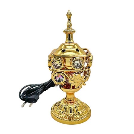 Elektrisk røgelsebrænder Holder Delikat røgelsebrænder til kontorhjemmeindretning (EU-stik)