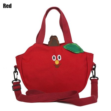 Kvinnor Frukt Banan Äpple Cross Body Axelväska RÖD red