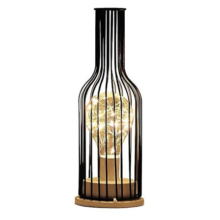 Rödvin formad lampa LED lampa vinglas bordslampa