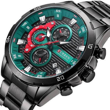 Herre-ur Kalenderur Seks-stift Stålrem Kvartsur Forretningsmænds Ur