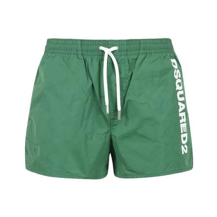 Dsquared2, Swimwear Small Logo Shorts Groen, Heren, Maat:S