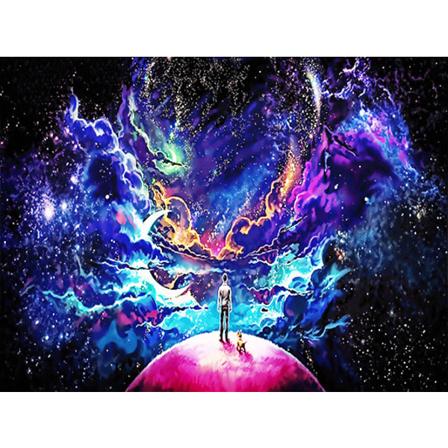 30x40cm 5D DIY Diamantmaleri Full, Kosmisk Serie#A, DIY Diamant