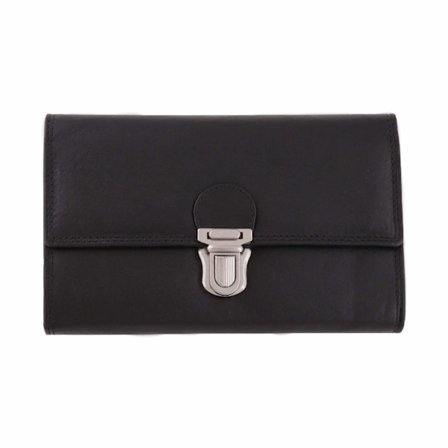 Taxi-plånbok i kalvskinn Svart one size