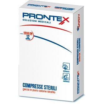 Prontex Garza Compressa 18x40cm 12 Pezzi
