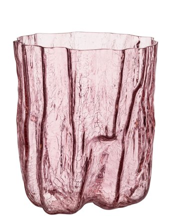 Crackle Vase Pink Kosta Boda