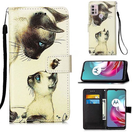 Plånboksfodral Motorola Moto G30 – Katter