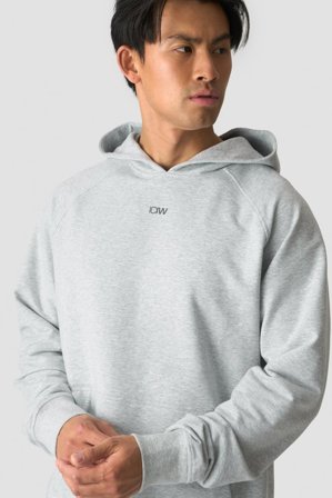 ICANIWILL - Stride Hoodie M Light Grey Melange - Herre - ICIW