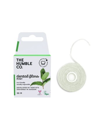 The Humble Co. - Tandtråd Naturlig - Fresh Mint 50 m
