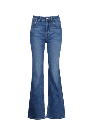 GANT Slim Flare Jeans Dam Blå 30
