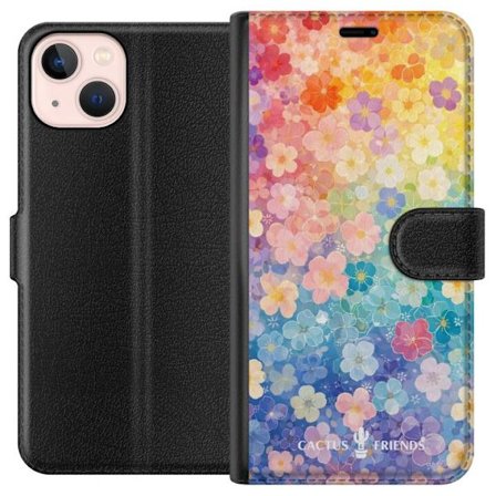 Kompatibelt Plånboksfodral till Apple Apple iPhone 13 mini Cactus and Friends – RainbowBloom