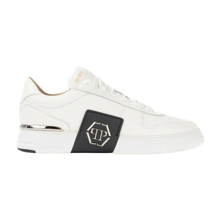 Philipp Plein Low-Top Hexagon Sneakers Hvid, Herre, Størrelse: 43 EU