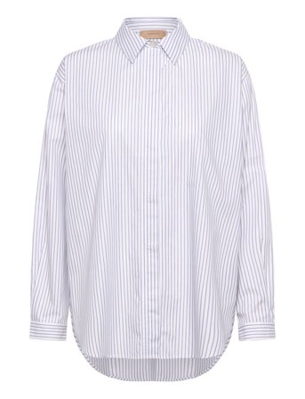Rue de Tokyo Shelby Striped Shirting - Navy - XS