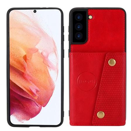 Tehokas kansi korttilokerolla - Samsung Galaxy S23 Plus Röd