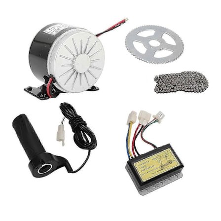 12V 250W Elektrisk Cykel Motor Kit 2750RPM Höghastighets Elektrisk Växelmotor med Kontroller för Motorcykel