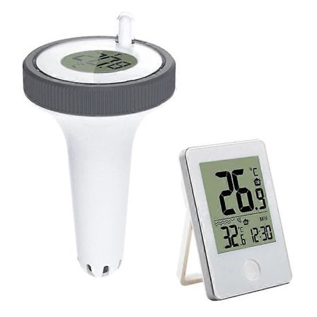 [PL】Trådløs Pooltermometer Flydende Letlæselig, Digital Pooltermometer Vandtæt, til Svømmebassiner