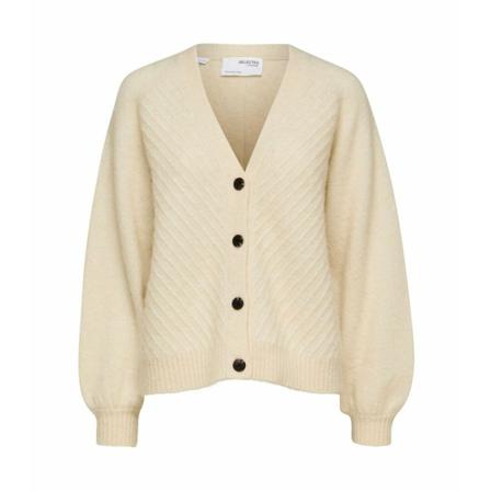 Selected Femme, Cardigans Beige, Dames, Maat:S,polyester