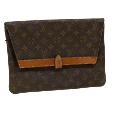 Louis Vuitton Vintage Pre-owned Canvas clutches Brun, Dame Vintage Tasker, Størrelse: ONE Size