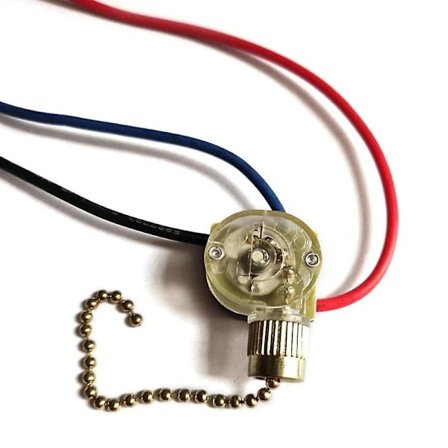 【CA】3-trådig pärlkedjebrytare för takfläktar, vägglampor och lampor