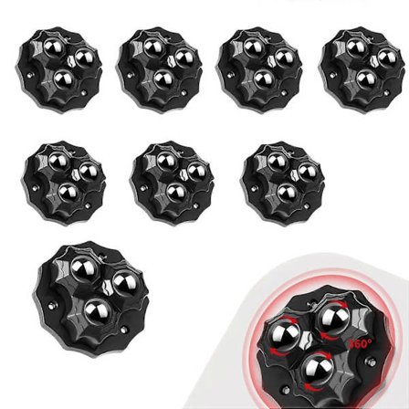 Kraftige hjul, møbelhjul, lite hjul, minihjul, 360-graders universelle svinghjul for oppbevaringsbokser, tra