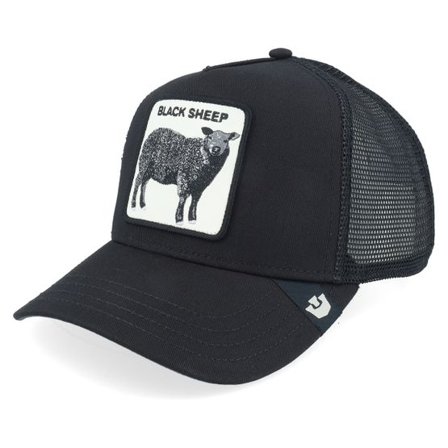 Goorin - Svart trucker Keps - Black Sheep Void Black A-Frame Trucker @ Hatstore