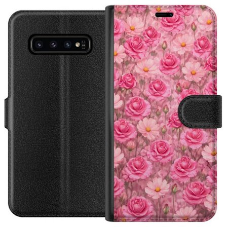 Yhteensopiva Lompakkokotelo Samsung Galaxy S10 Petal Reverie Blush Rose