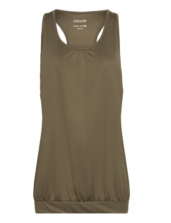 Women Sports Top Khaki ZEBDIA