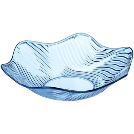 Hedelmävati, Kristallinen Tarjoiluvati, Kirkas Salaattikulho, Välipala Jälkiruokavati, Kukka Muoto Aaltoileva Reuna Lautanen