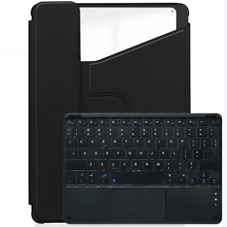 360° Roterande Ställ Bluetooth Tangentbordsfodral Kompatibelt med iPad 11 (A16) 2025 / iPad 10:e Gen 10.9" 2022
